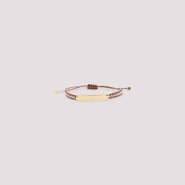 MIU MIU Cord Bracelet - Oro Rosa Marrone