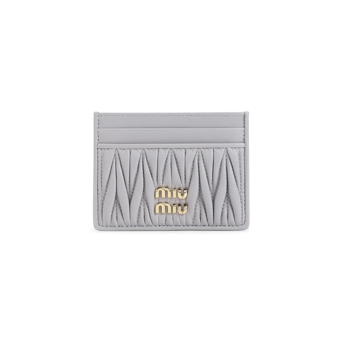 MIU MIU Lamb Leather Cardholder - Glicine - Image 2 of 5