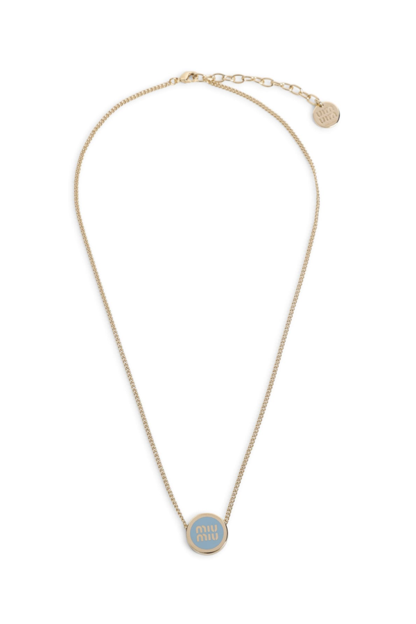 MIU MIU Brass Necklace - Celeste