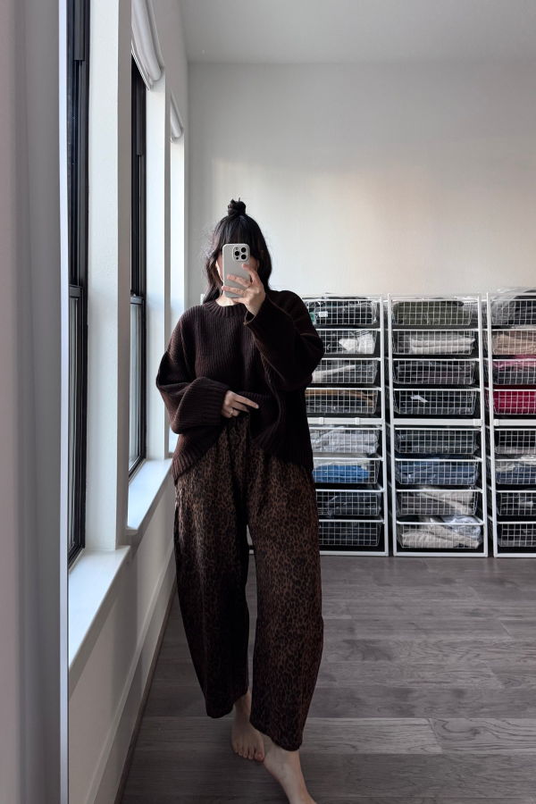 Nettle Studios Balloon Pant, Leopard Twill