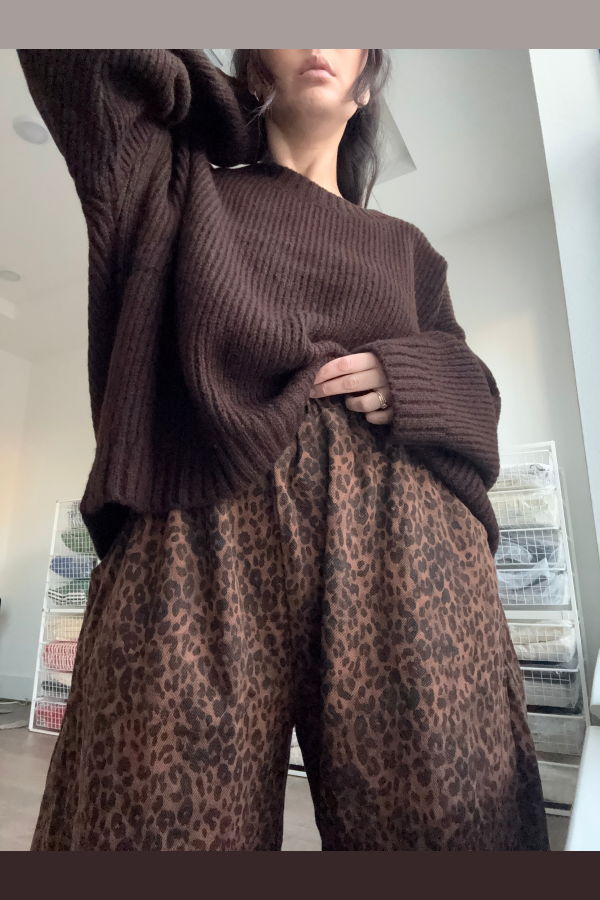 Nettle Studios Balloon Pant, Leopard Twill