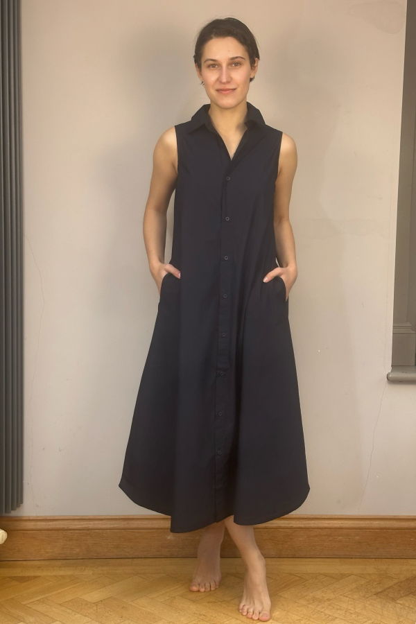 Labo.Art Summer Dress - Navy