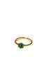 seree Inez Green Jade Gold Ring - Green - Thumbnail 1