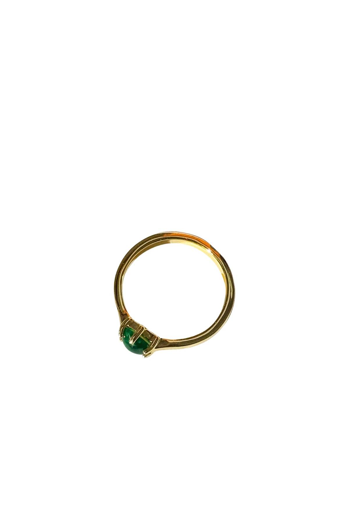 seree Inez Green Jade Gold Ring - Green - Image 3 of 3