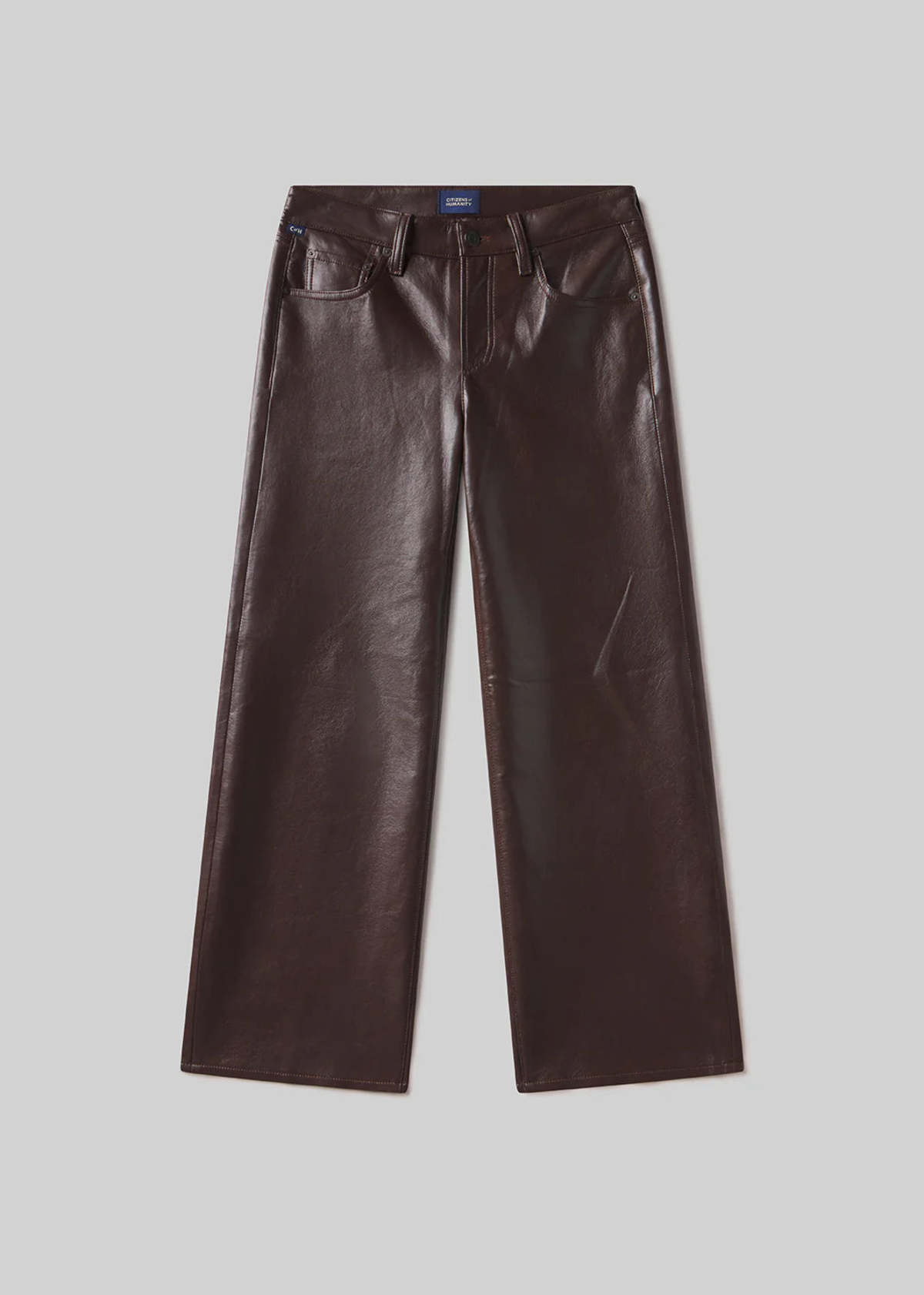 Citizens of Humanity Faye Vintage Straight Pants - Chocolate - Image 1 of 4