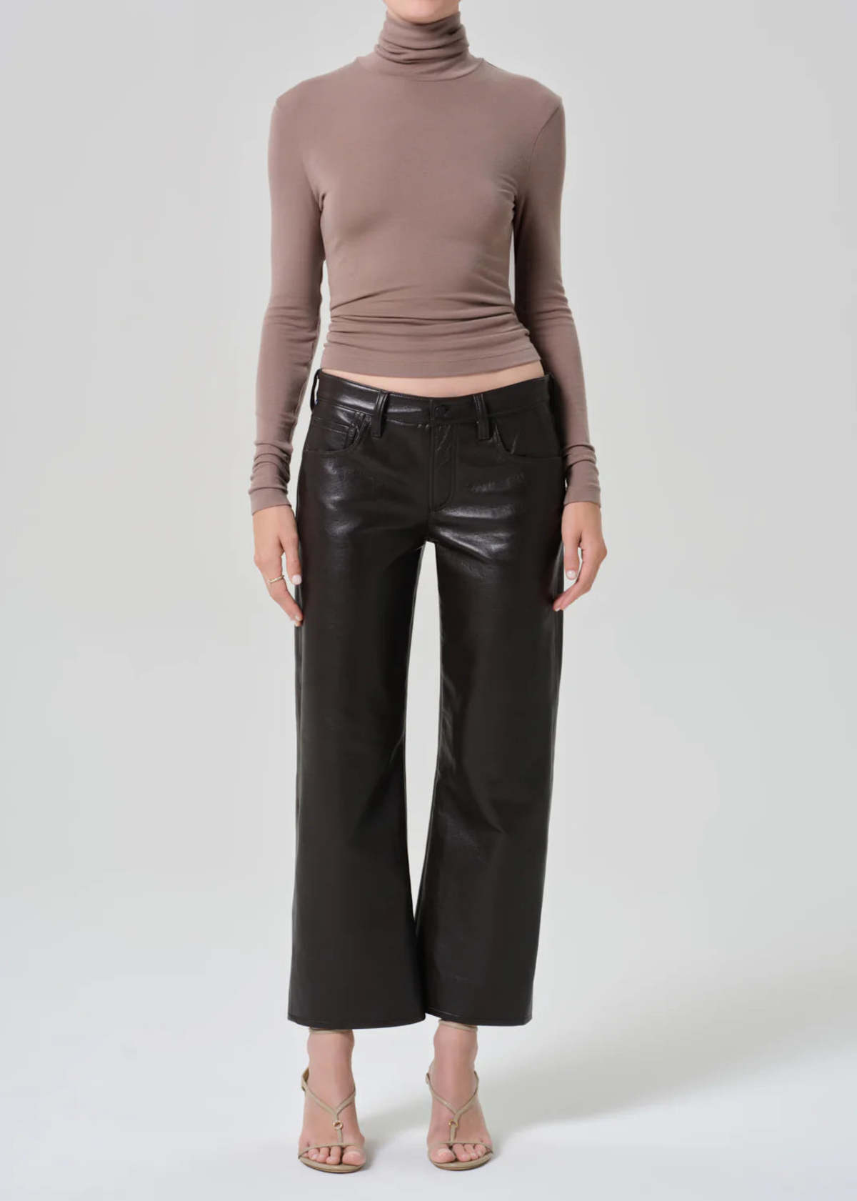 Citizens of Humanity Faye Vintage Straight Pants - Chocolate - Image 2 of 4