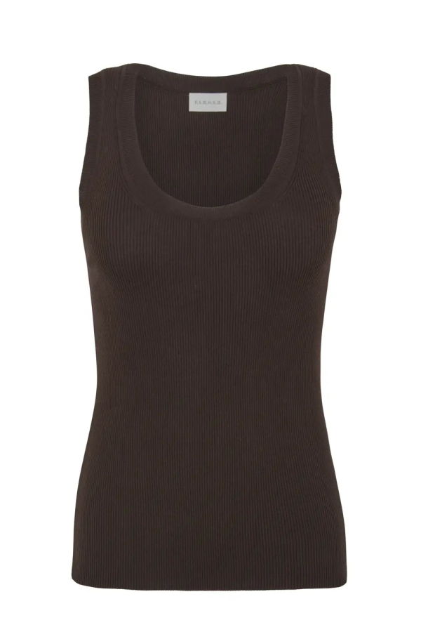 P.A.R.O.S.H. Knit Tank Top - Brown