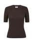 P.A.R.O.S.H. SS Knit Top - Brown - Thumbnail 1