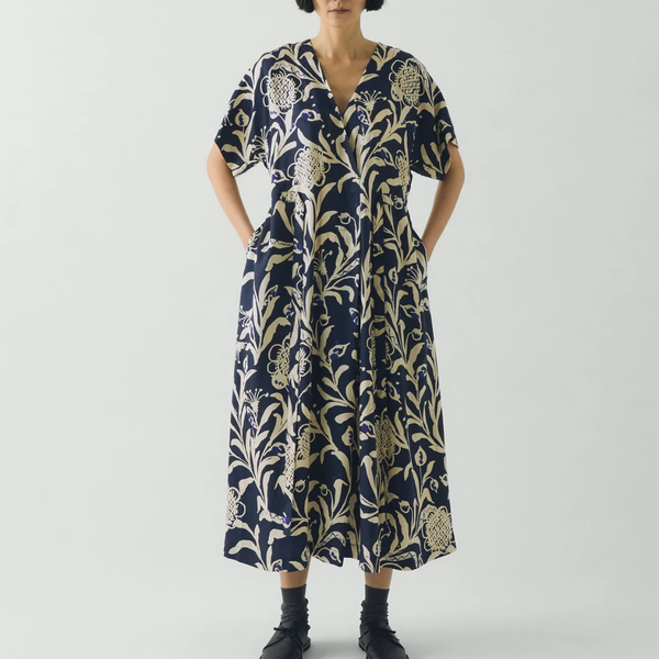 TOAST Crockery Print Dress - Smalt