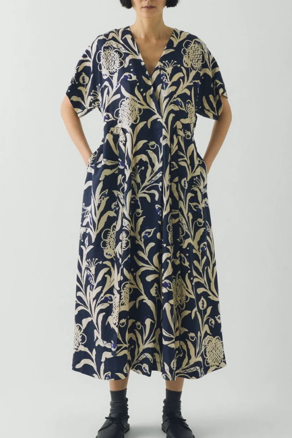 TOAST Crockery Print Dress - Smalt