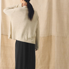 TOAST Linen Cotton Fine Knit Sweater - Parchment - Thumbnail 2