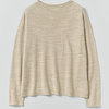 TOAST Linen Cotton Fine Knit Sweater - Parchment - Thumbnail 4