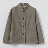 TOAST Micro Houndstooth Workwear Jacket - Vintage White - Thumbnail 4