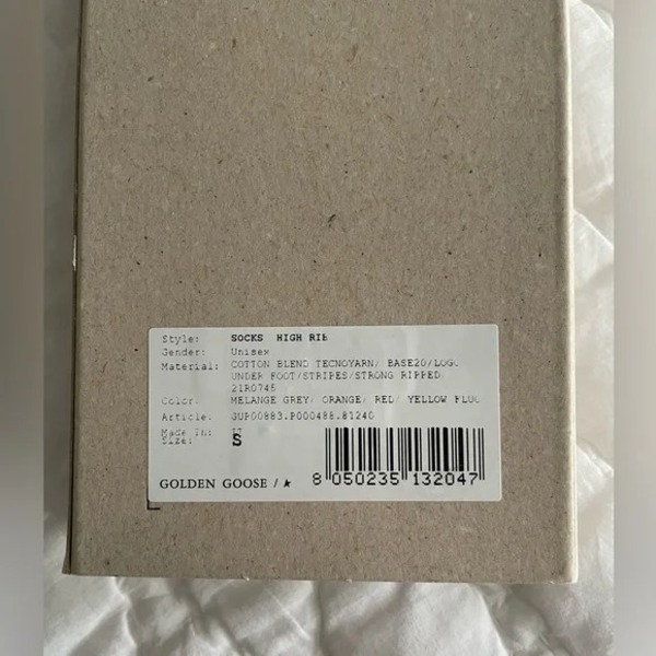 Golden Goose High Ribbed Stripe Socks