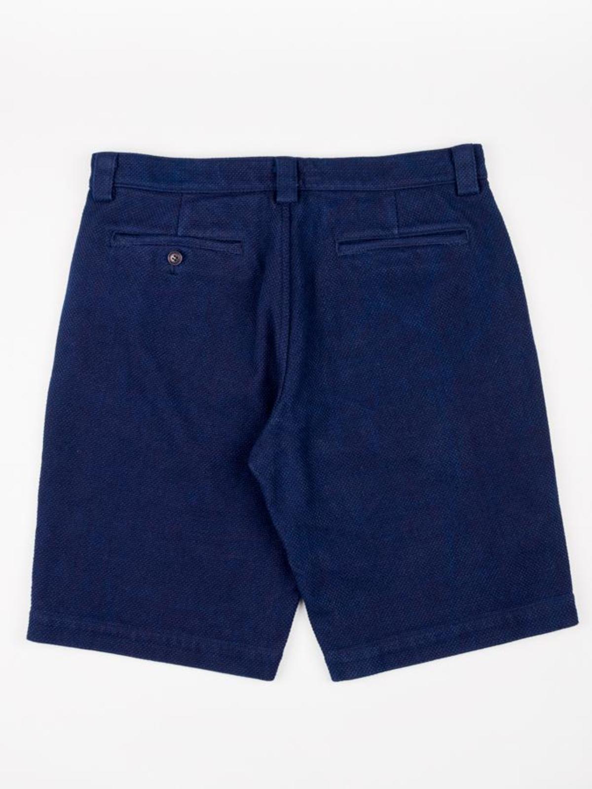 Blue Blue Japan Woven Sashiko Shorts - Pure Indigo - Image 3 of 4