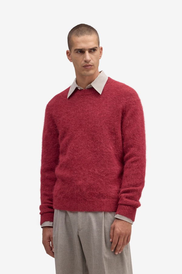 NN07 Russell Crew 60012 Sweater - Cranberry