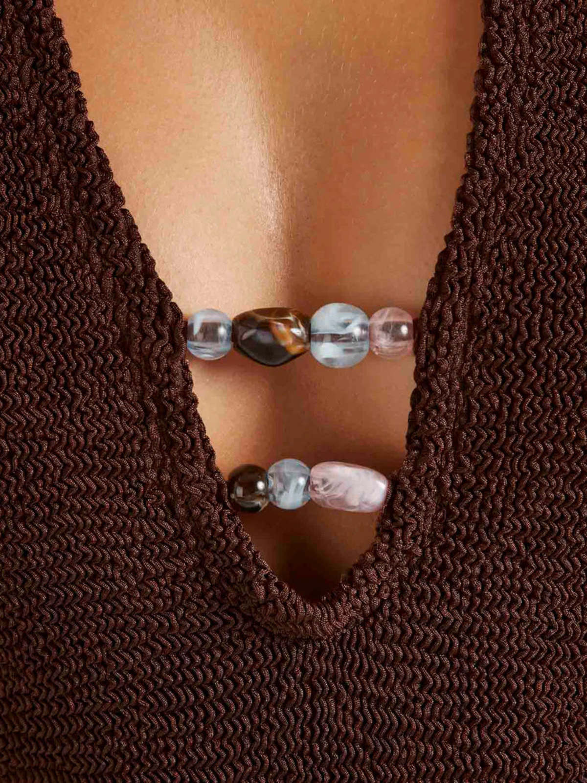 Hunza G Adriana Beaded Swimsuit - Image 3 of 5