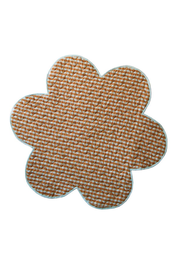 Mosey Me Honey Blue Seersucker Playmat