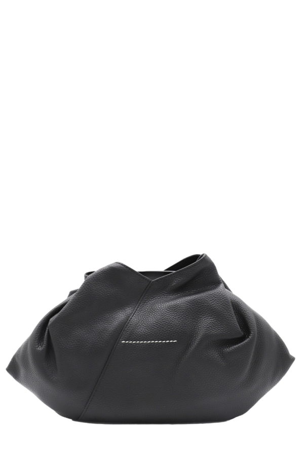 Maison Margiela Soft Textured Slouchy Bag - Black