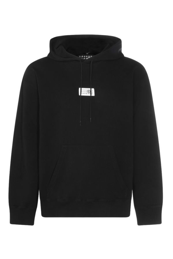 Maison Margiela Distinctive Graphic Detail Hoodie - Black