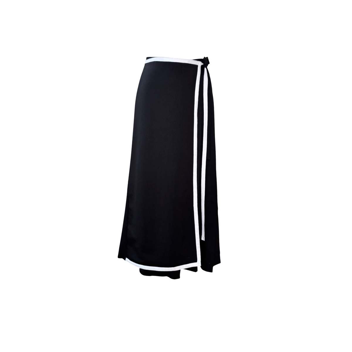 London Atelier Byproduct Asymmetrical Culottes with Wrap Detail - Image 1 of 10
