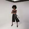 London Atelier Byproduct Asymmetrical Culottes with Wrap Detail - Thumbnail 3