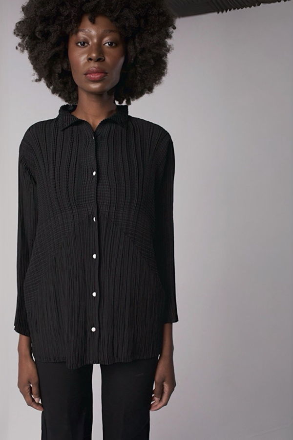 London Atelier Byproduct Multi Way Pleated Blouse - 