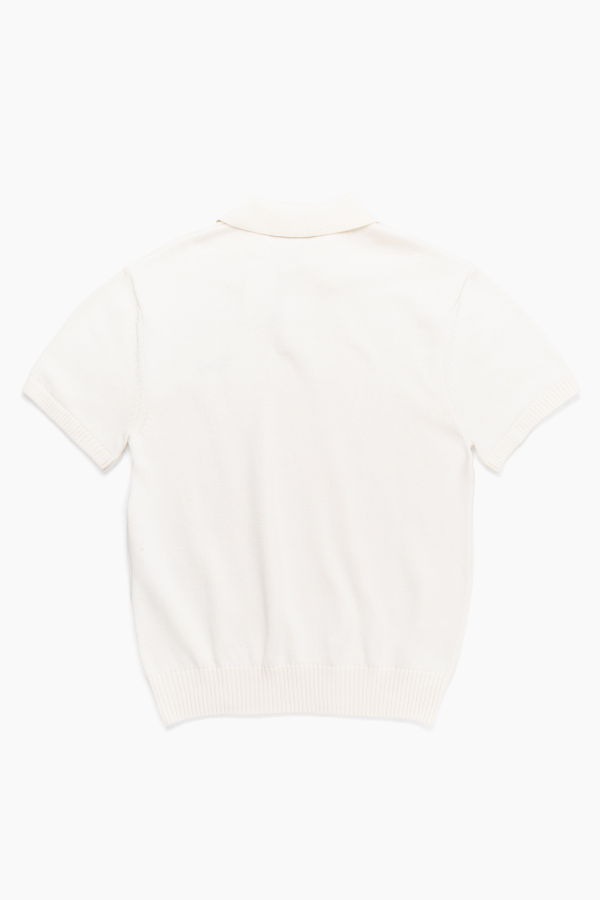 PALMES Cotton Knit Polo - Off White