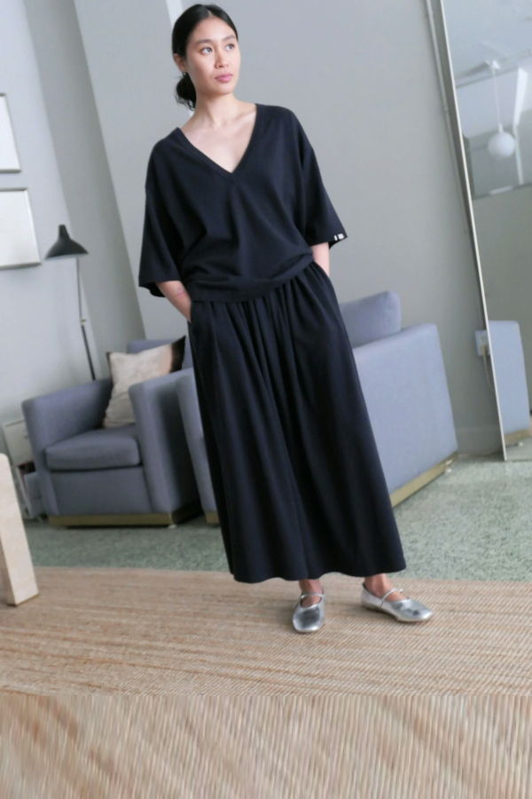 Extreme Cashmere N°403 Mary Short Skirt In Navy