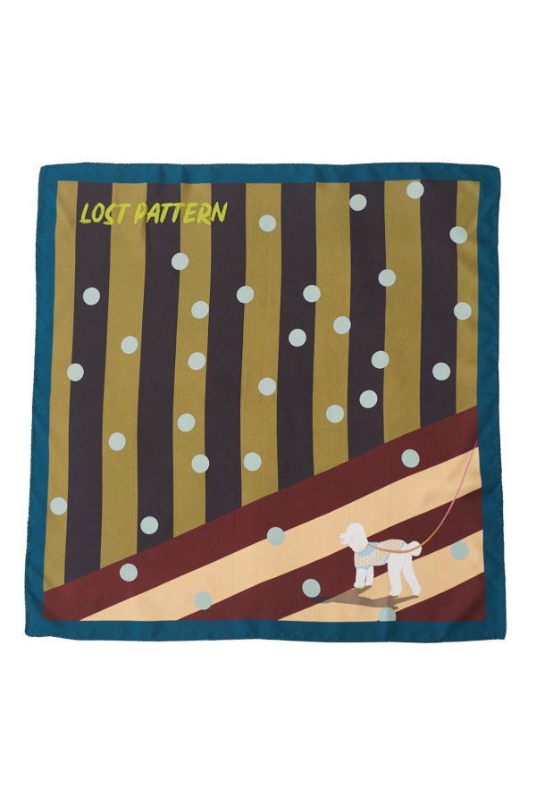 Lost Pattern NYC Pandita the Dog Silk Bandana