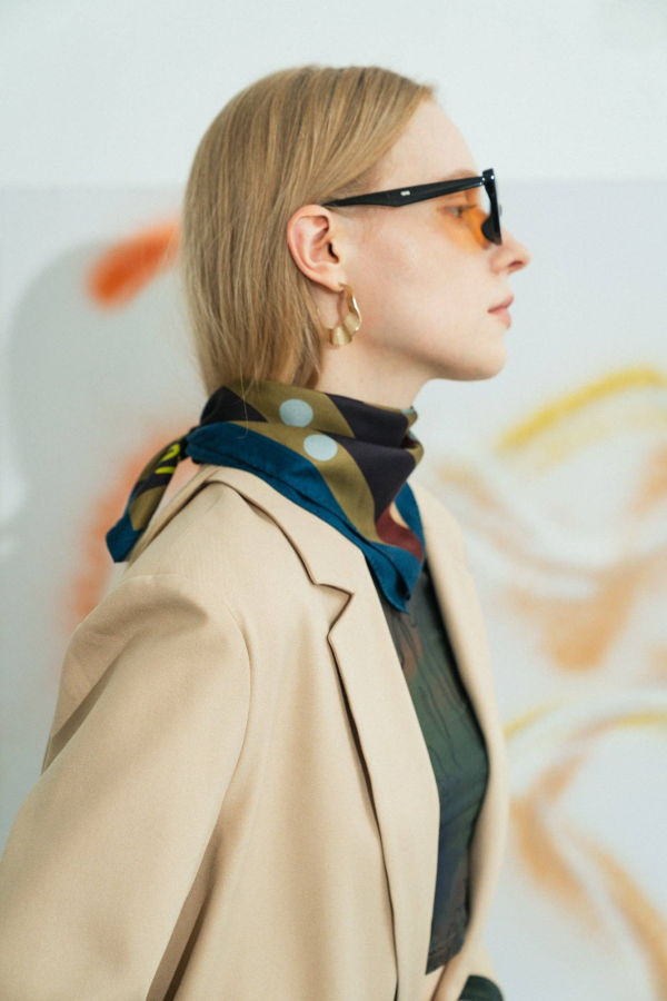 Lost Pattern NYC Pandita the Dog Silk Bandana