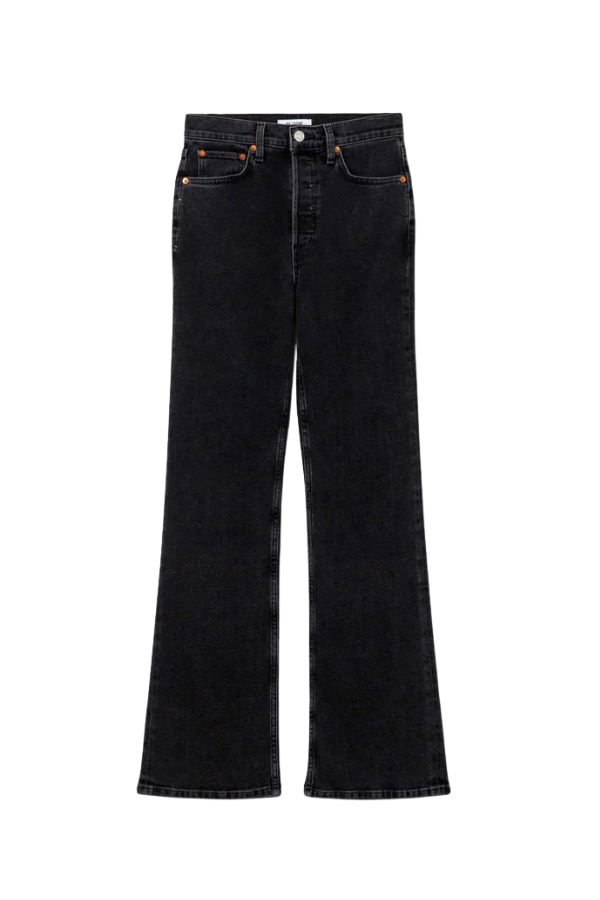 RE/DONE 70s Bootcut Jean In Back To Black Jeans
