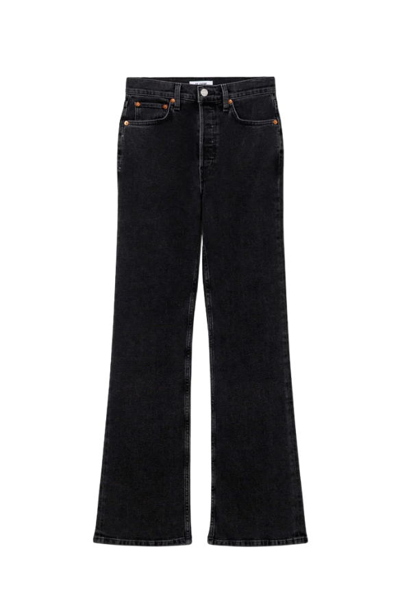 RE/DONE 70s Bootcut Jean In Back To Black Jeans