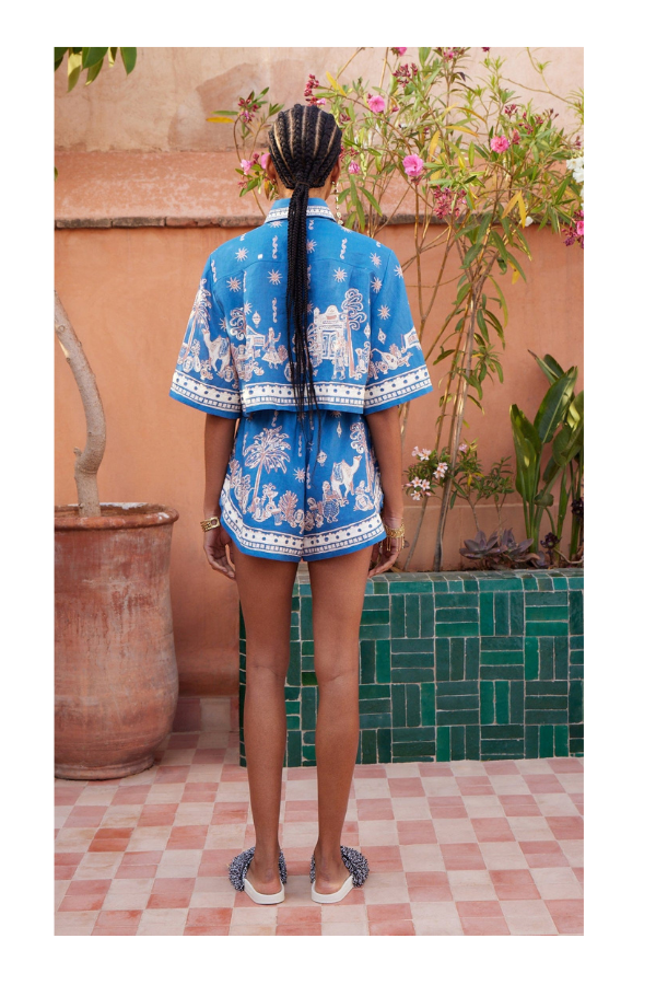 ALEMAIS Acacia Short Shorts - Blue