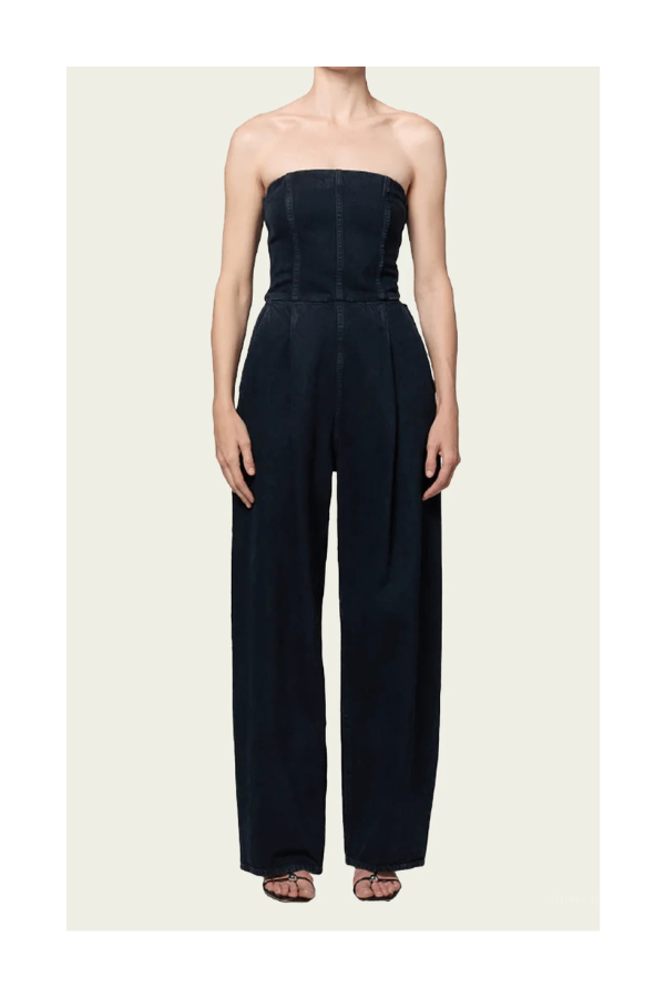 AGOLDE Agyness Jumpsuit in Illusion - Charcoal