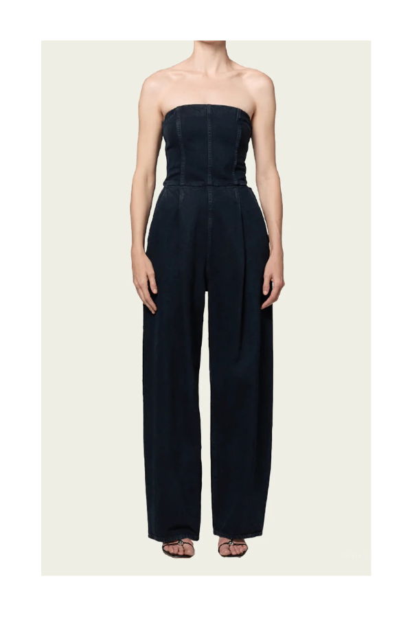 AGOLDE Agyness Jumpsuit in Illusion - Charcoal