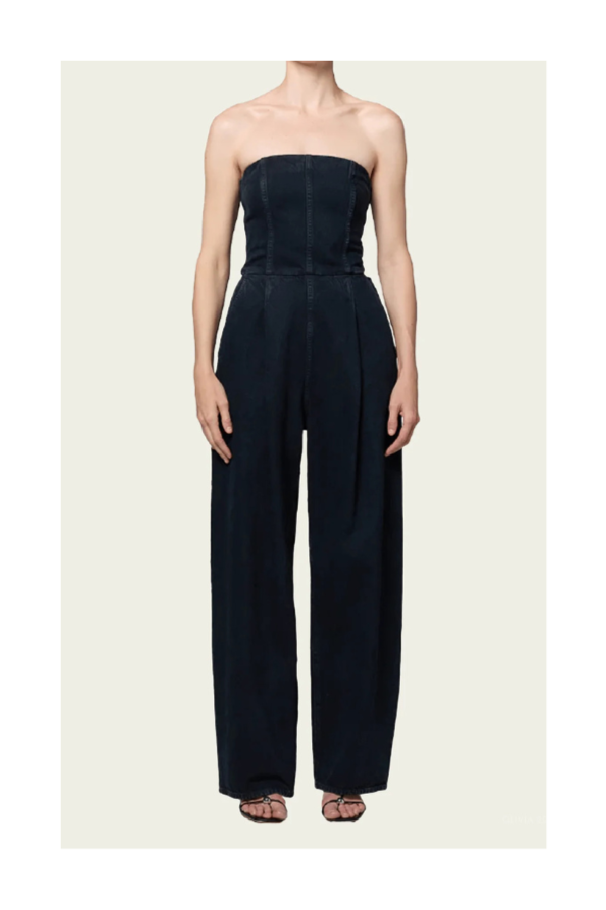 AGOLDE Agyness Jumpsuit in Illusion - Charcoal - Image 2 of 3