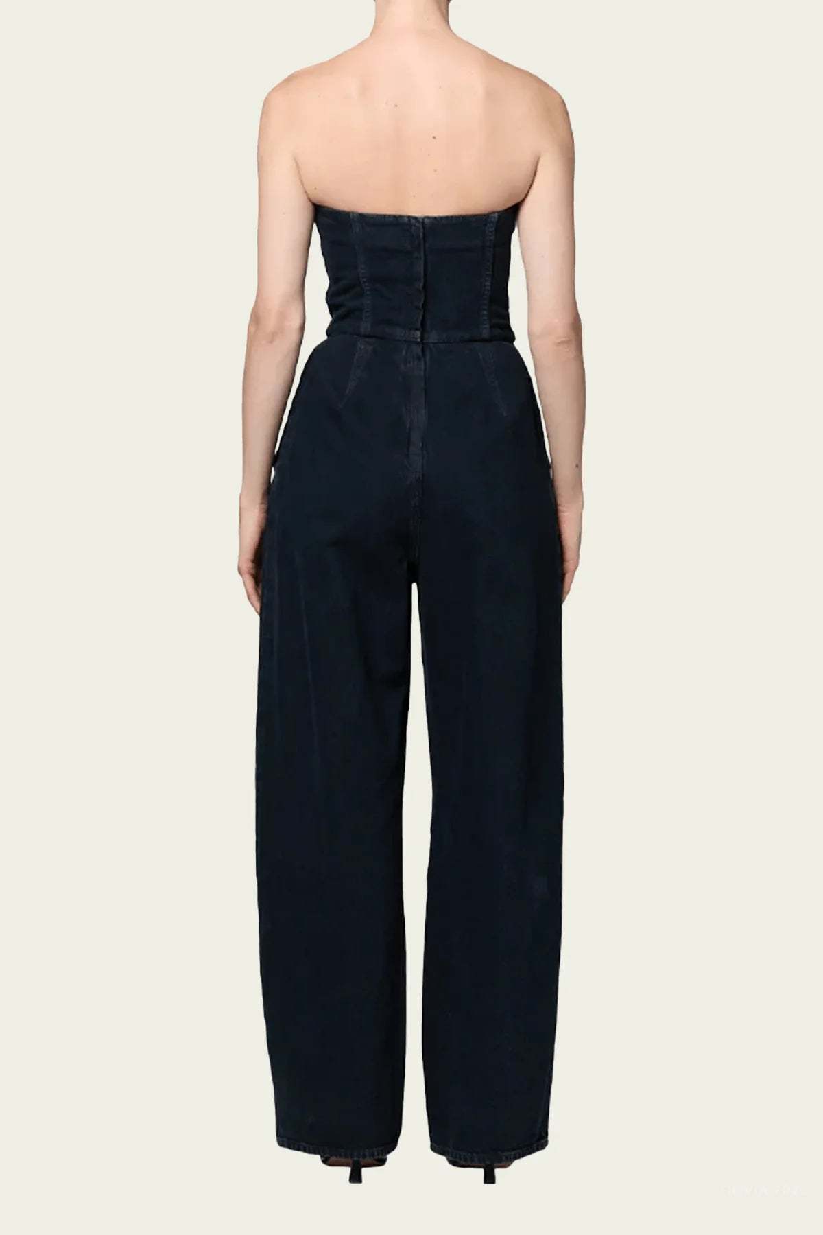AGOLDE Agyness Jumpsuit in Illusion - Charcoal - Image 3 of 3