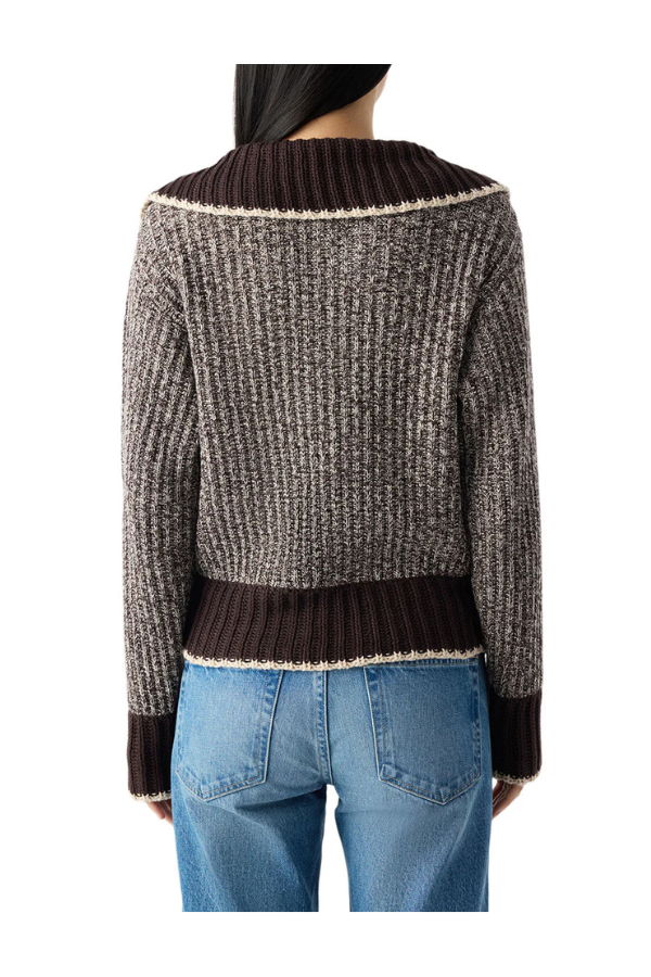 amo denim Bobbie Sweater - Mocha/Storm
