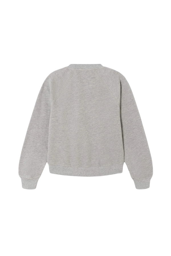 RE/DONE Classic Crewneck Camp Apres Sweatshirt - Heather Grey