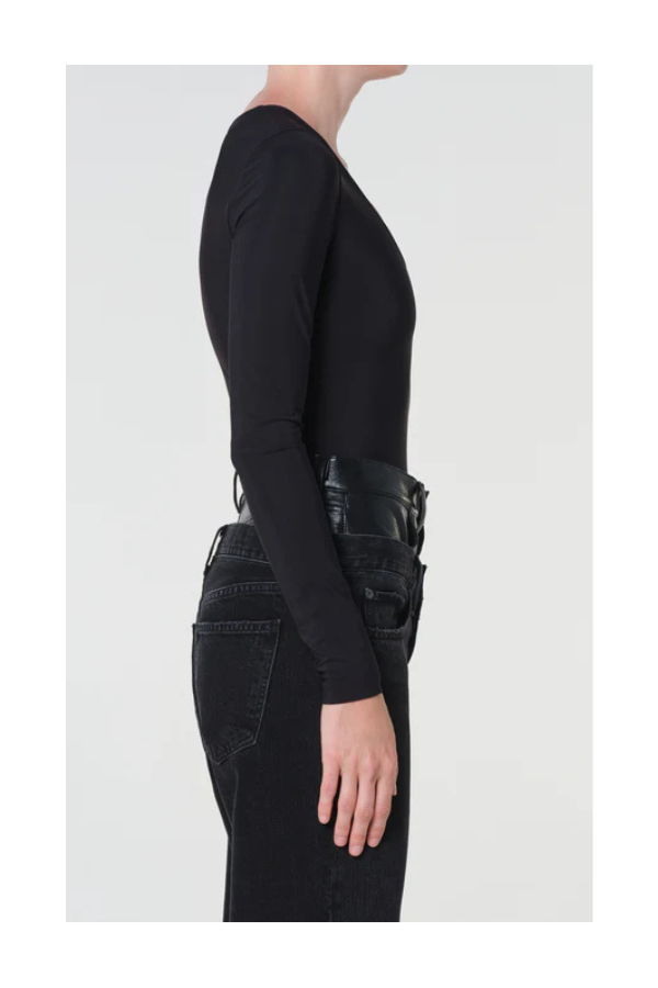 AGOLDE Clem Bodysuit - Black