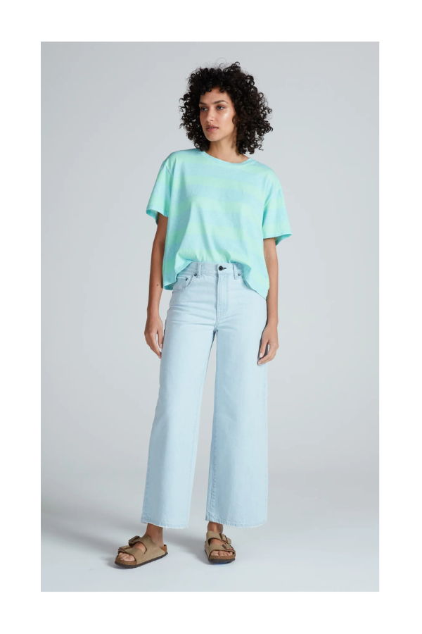 ASKK NY Cropped Atomic Jeans in Bleachout