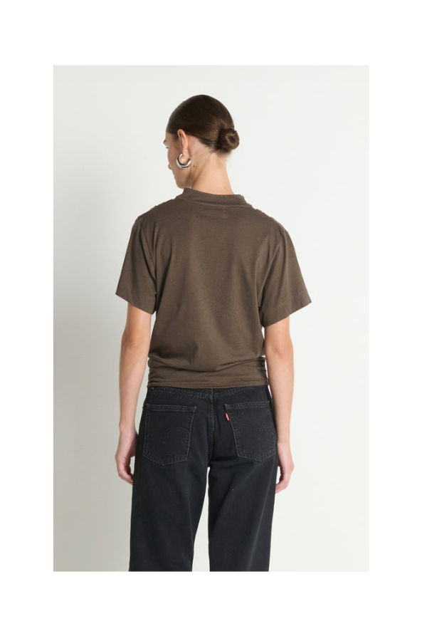 Nation Daryl Cowlneck Tee - Brown