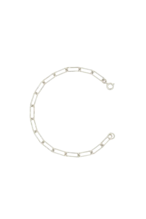Sylvia Benson Fine Drawn Link Chain Bracelet - Silver