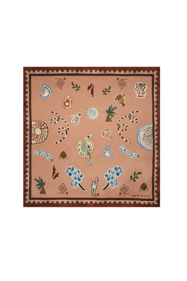 ALEMAIS Laurence Silk Scarf - Multicolor