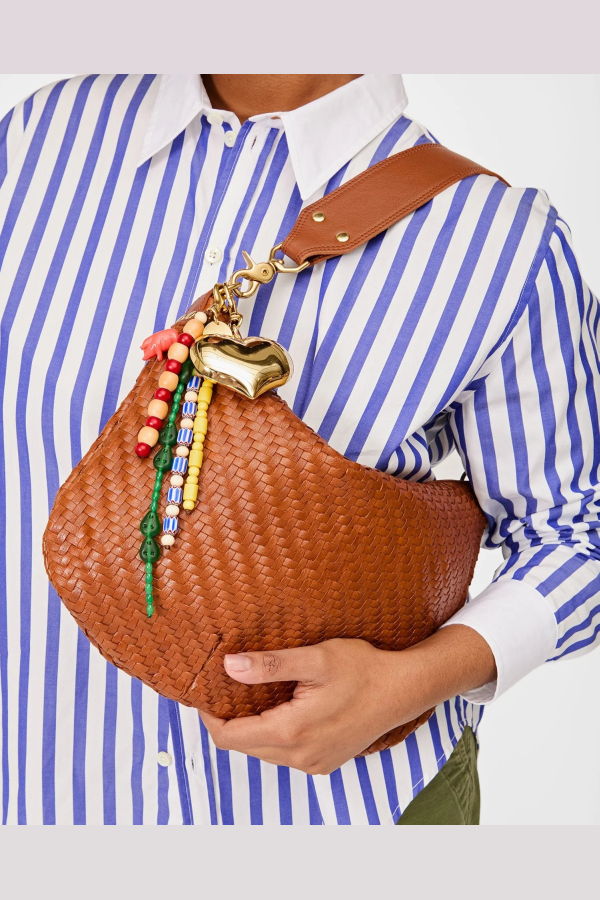 Clare V. Le Long Beaded Tassel Keychain - Multi