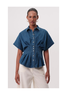 Exquise Marisa Shirt Top - Blue - Thumbnail 2