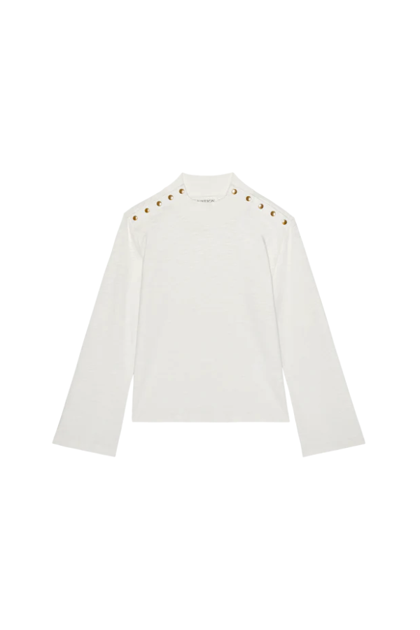 Nation Neda Long Sleeve Shirt - Porcelain