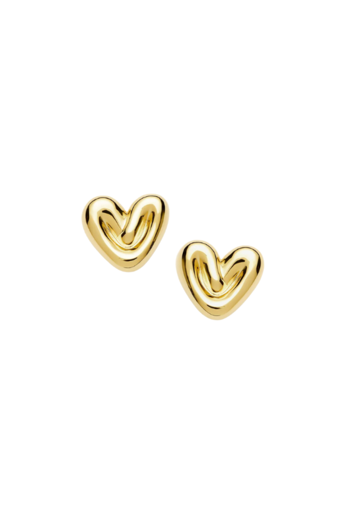Missoma Puffy Heart Stud Earrings - Image 1 of 4