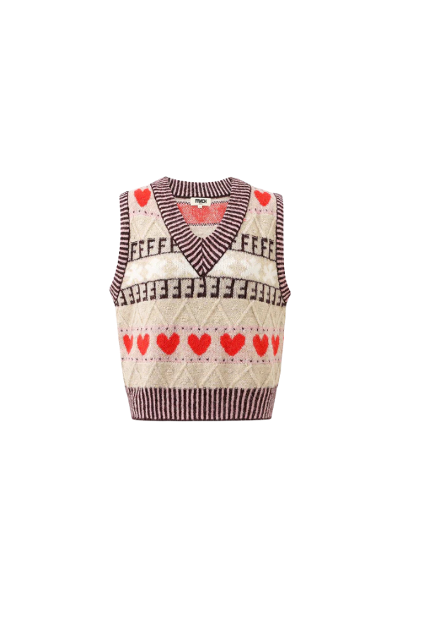 FRNCH Rhubarbe Cardigan Sweater